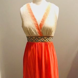 Salmon Lace Maxi